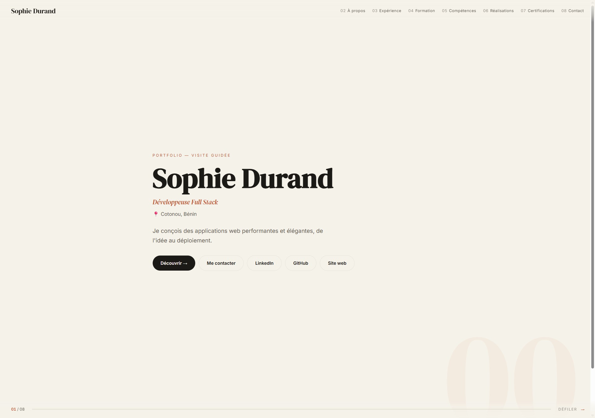 Modèle de portfolio Horizon